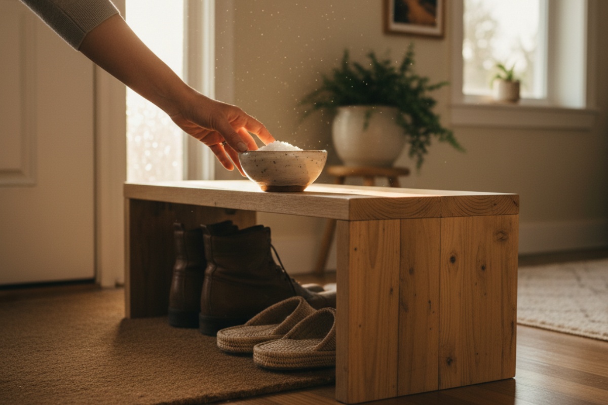 Prie įėjimo į namą įpilkite druskos: kam ji skirta ir kodėl ekspertai rekomenduoja 2 detalė