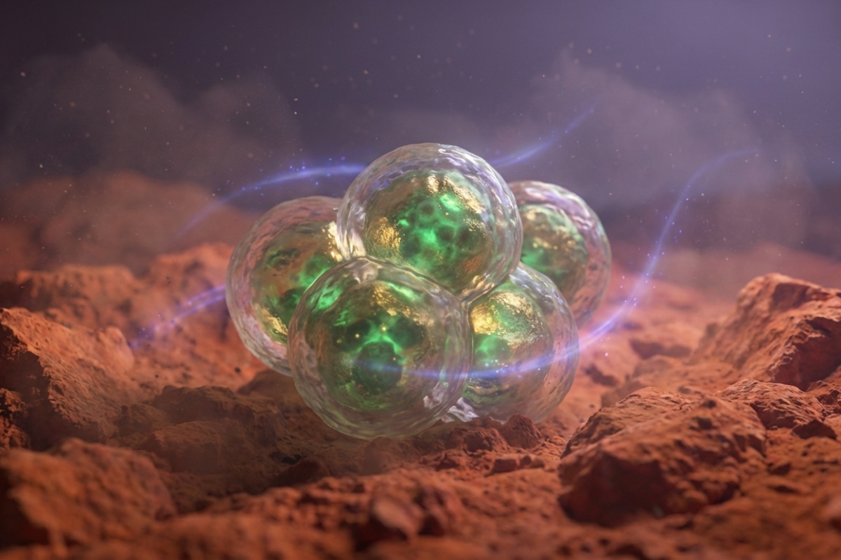 Marso teraformavimo manijoje radome dvi bakterijas: viena sukuria cementą, kita apsaugo jį 2