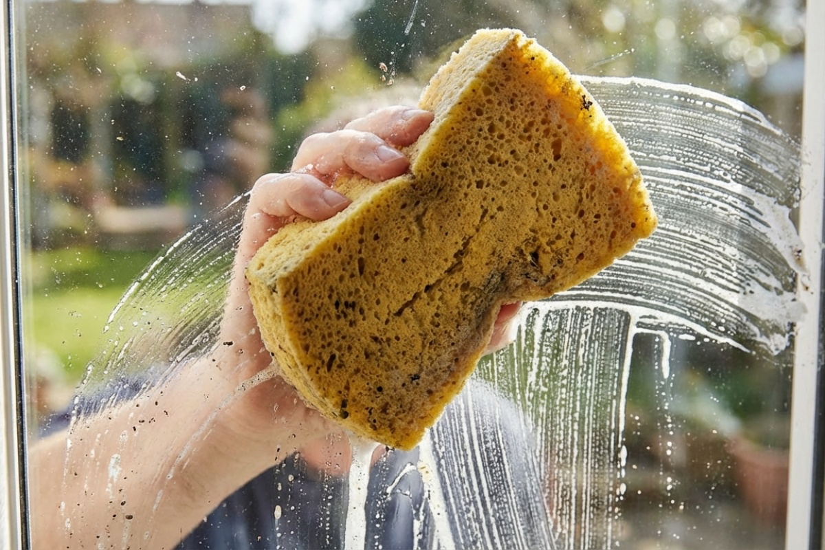 Mikropluoštas ar kempinė: kokio tipo audinys šiandien yra geresnis stiklui valyti 1 detalė