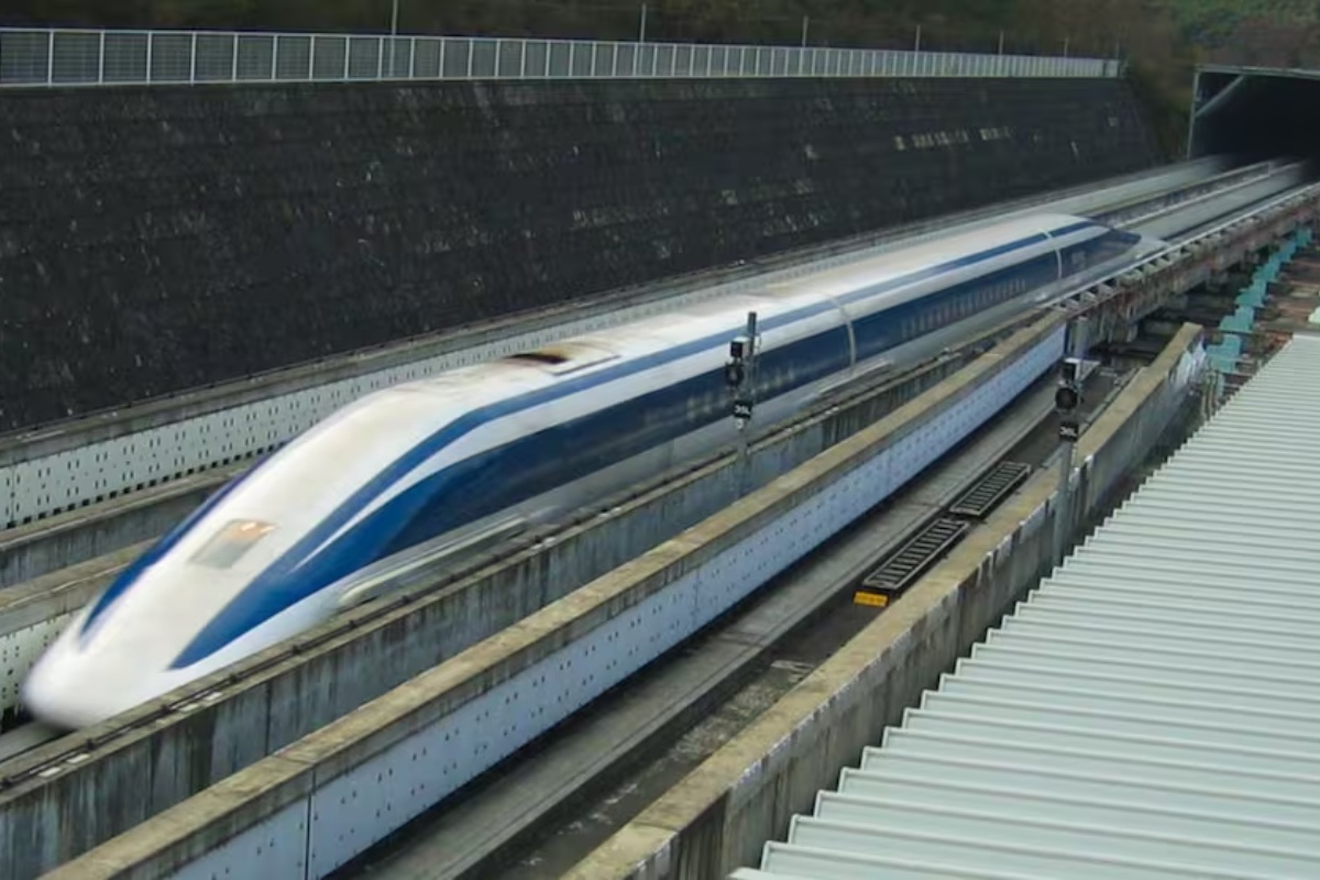 Taip atrodys greičiausias traukinys pasaulyje: jis levituoja, važiuoja 500 kilometrų per valandą greičiu ir bus šios tautos pasididžiavimas detalė 1